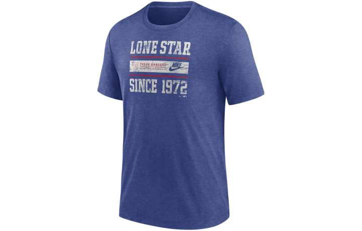 Nike Nike x MLB T Shirt Texas Rangers Men's Blue