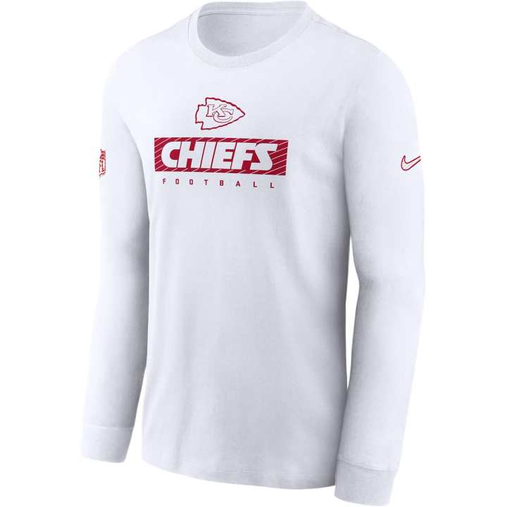 Nike Nike Kansas City Chiefs Sideline Team Issue Men's Nike Dri-FIT Nfl Long-Sleeve T-Shirt
