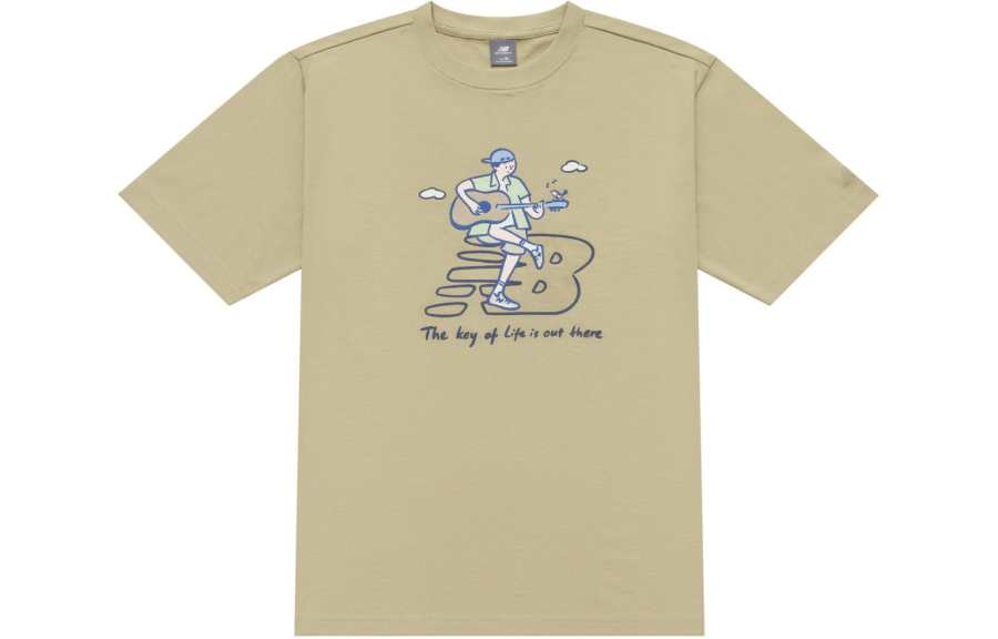 New Balance New Balance x PK SHEJISHILIANMINGKUAN Attraction Lifestyle Illustration Collection T Shirt Unisex Khaki