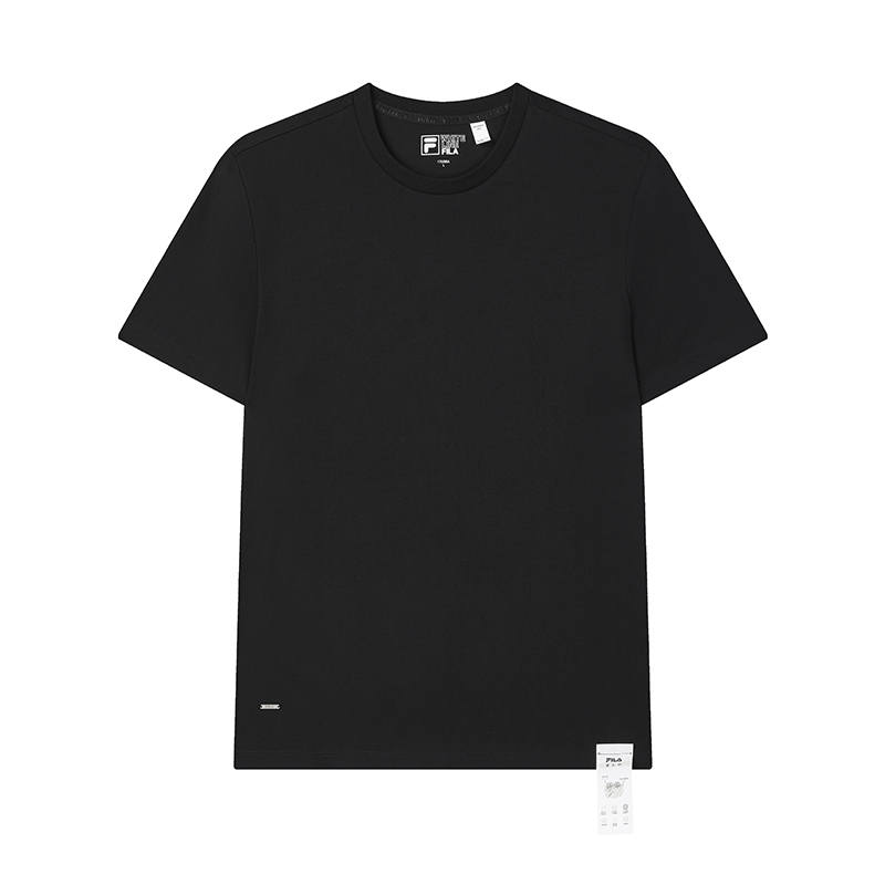 FILA WHITE T Shirt Men's Jet Black