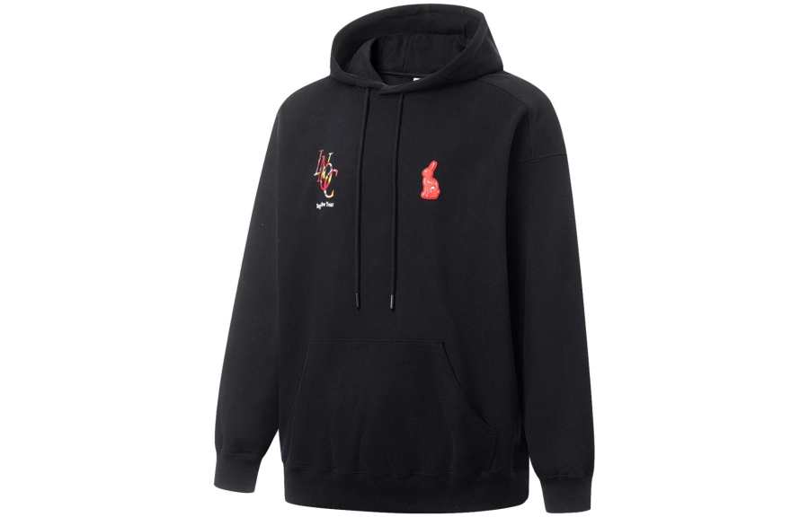 Li-Ning Li Ning Sweatshirts Unisex Black Hooded Moderate Regular