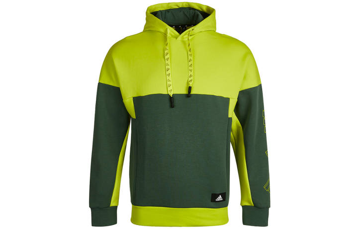 Adidas Adidas Sweatshirts Men's Green Hooded Moderate Regular