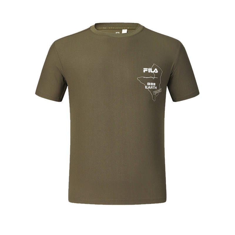 FILA x BBC EARTH T Shirt Men's Chestnut