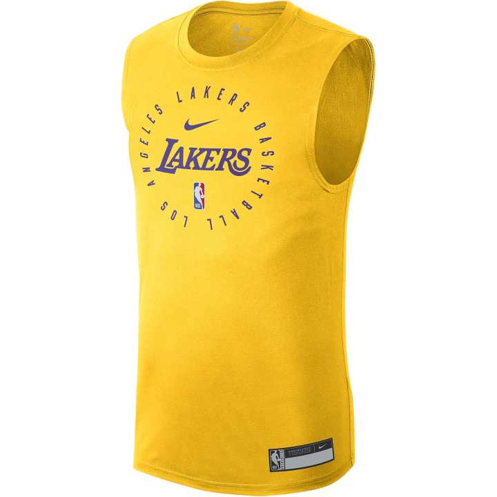 Nike Nike T Shirts Men's Yellow Crew Neck Moderate Straight Fit