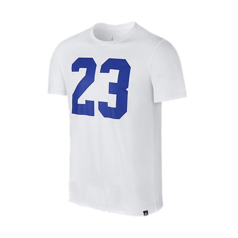 Jordan Jordan T Shirts Men's White Crew Neck Moderate Straight Fit