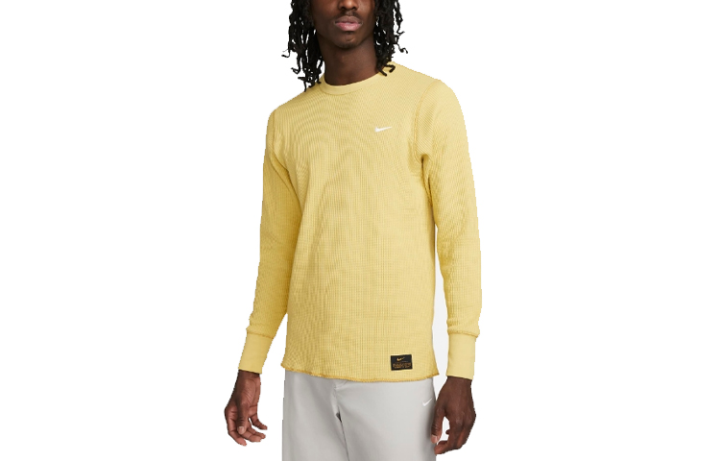 Nike Nike Sweatshirts Men's Light Yellow Crew Neck Moderate Regular