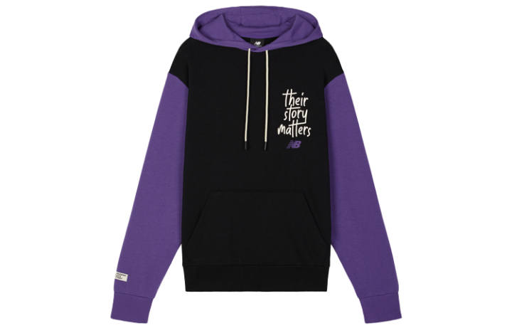 New Balance New Balance Sweatshirts Men's Purple Hooded Moderate Regular