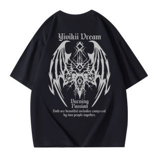 YIVIKII T Shirts Unisex Crew Neck Moderate Heavyweight