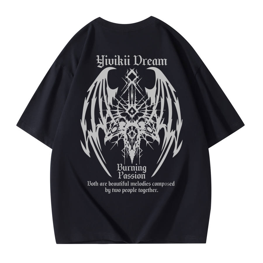 YIVIKII T Shirts Unisex Crew Neck Moderate Heavyweight