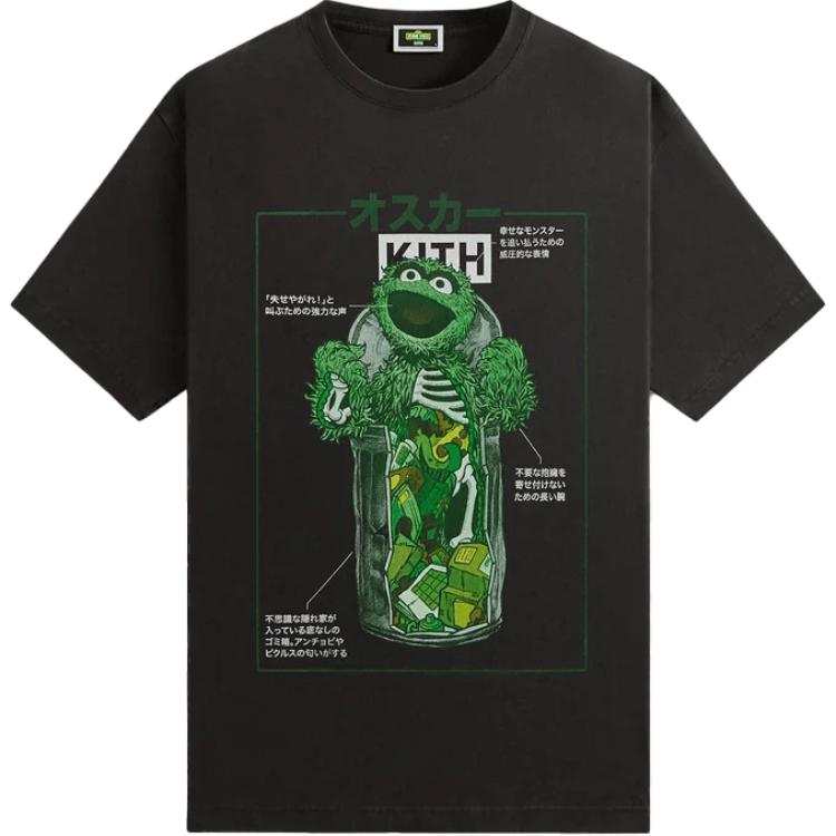 KITH x Sesame Street FW24 T Shirt Men's Black