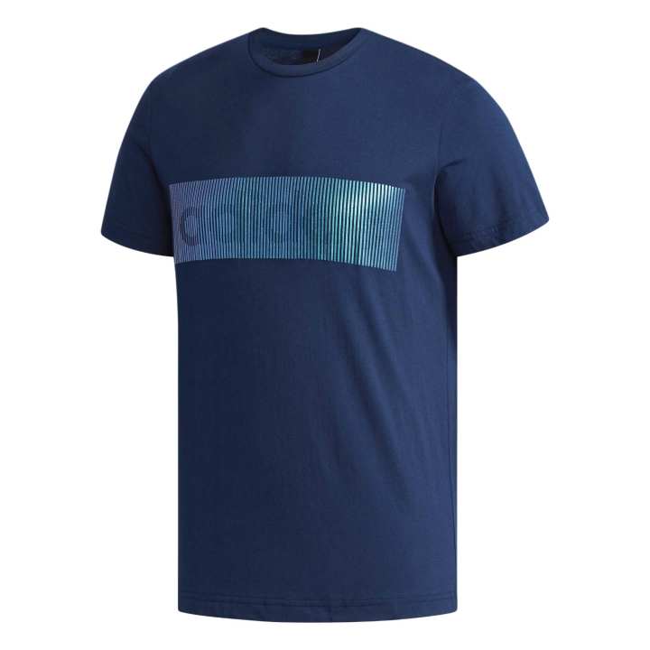 Adidas Adidas T Shirts Men's Navy Crew Neck Moderate Straight Fit