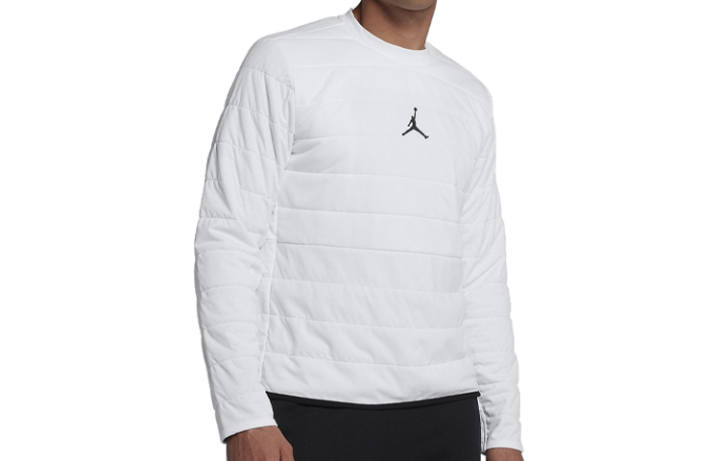 Jordan Jordan Sweatshirts Men's White Crew Neck Thickened Regular