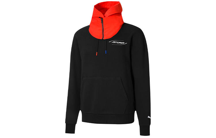 PUMA X ATTEMPT Sweatshirts Men's Black Hooded Moderate Regular