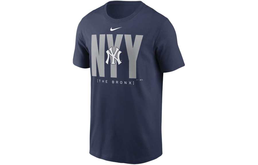 Nike Nike T Shirts Men's Marine Blue Crew Neck Moderate Straight Fit
