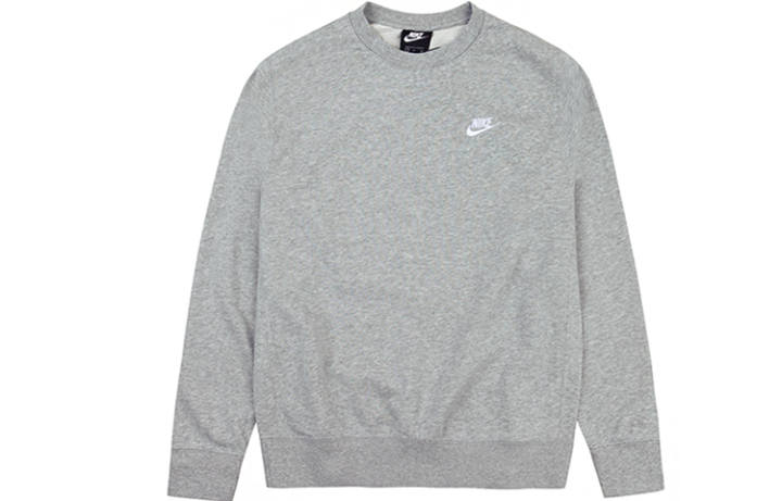 Nike Nike Sweatshirts Men's Gray Crew Neck Moderate Regular
