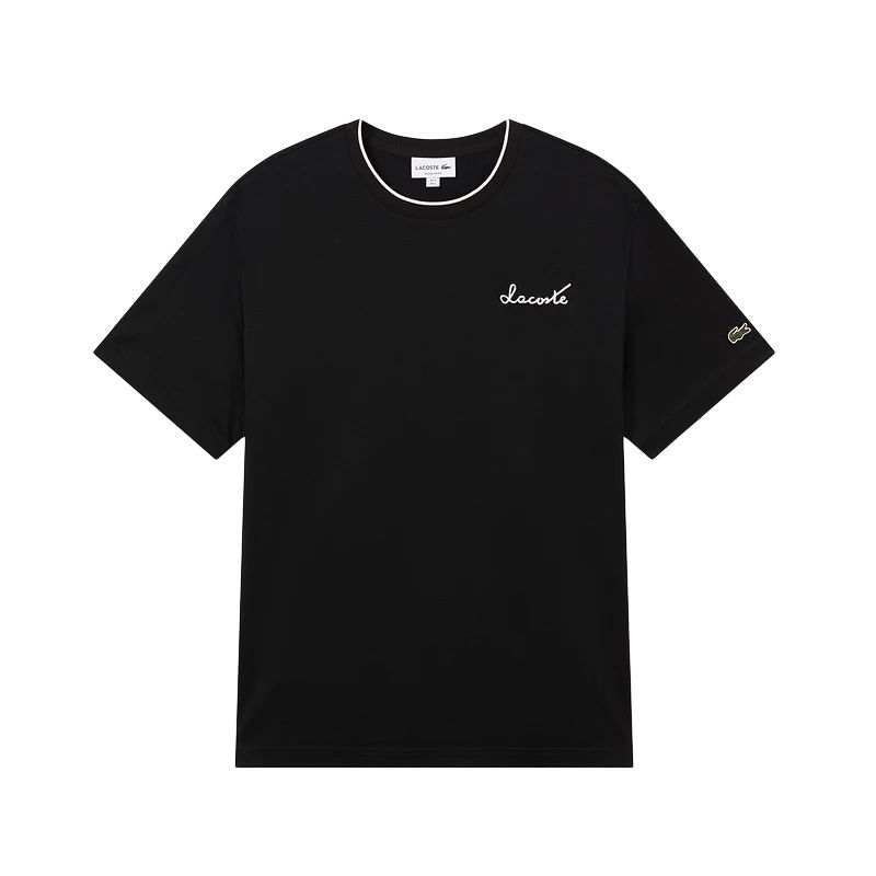 LACOSTE LACOSTE SS25 T Shirt Men's Black