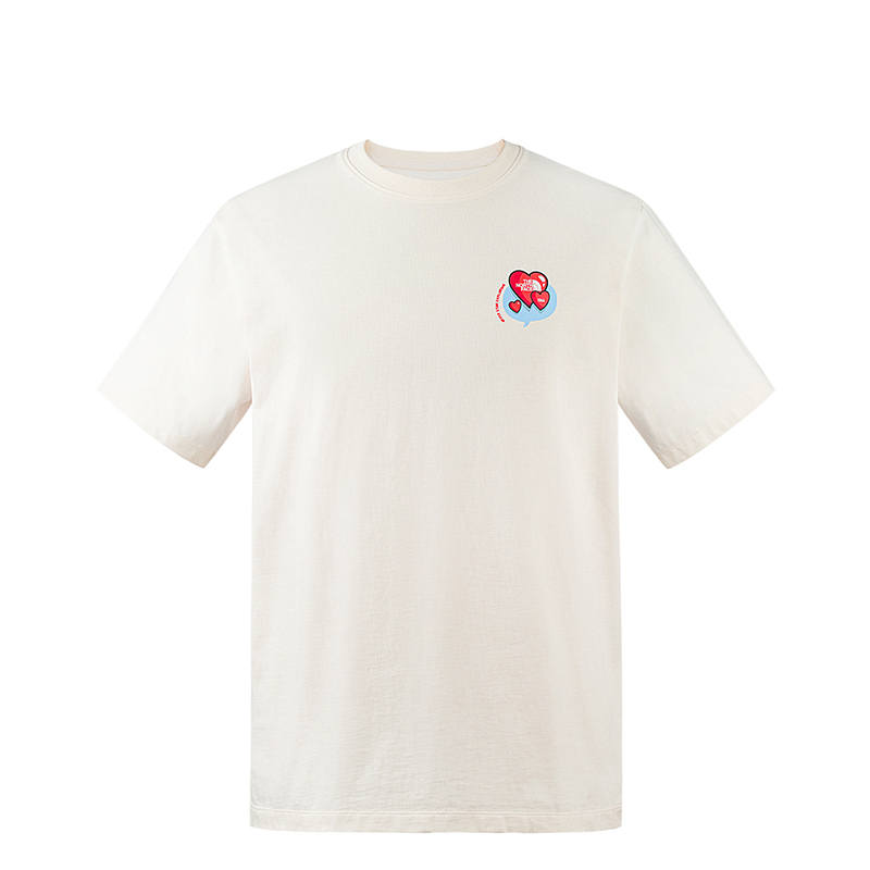 THE NORTH FACE Heart T Shirt Unisex Dune White