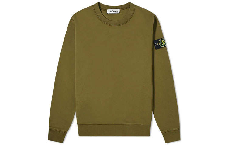 STONE ISLAND Sweatshirt Men's Olive Green