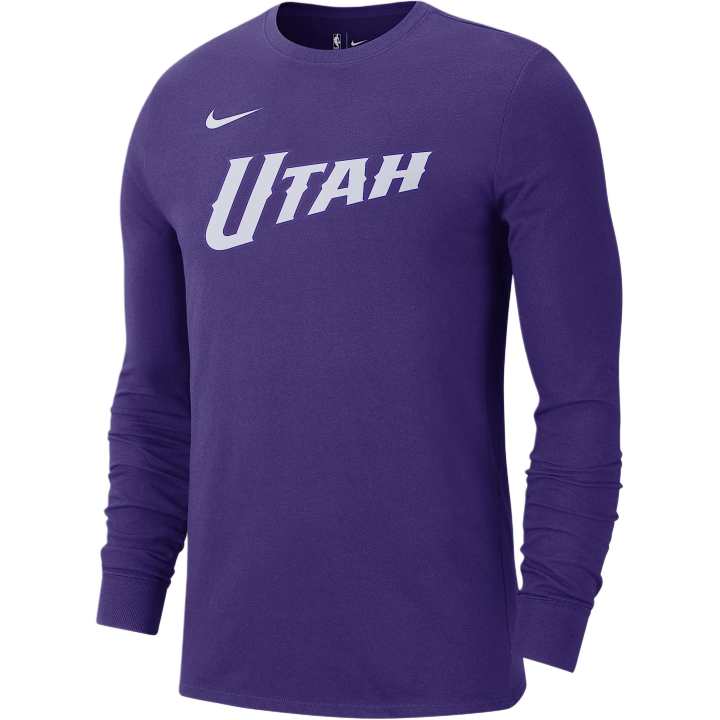 Nike Nike Utah Jazz Essential City Edition Men's Nike Nba Long Sleeve T Shirt