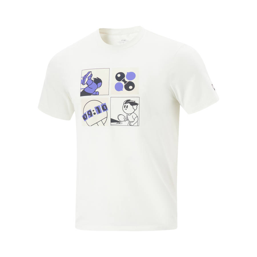 Li-Ning Li Ning Table Tennis Collection T Shirt Unisex Ivory