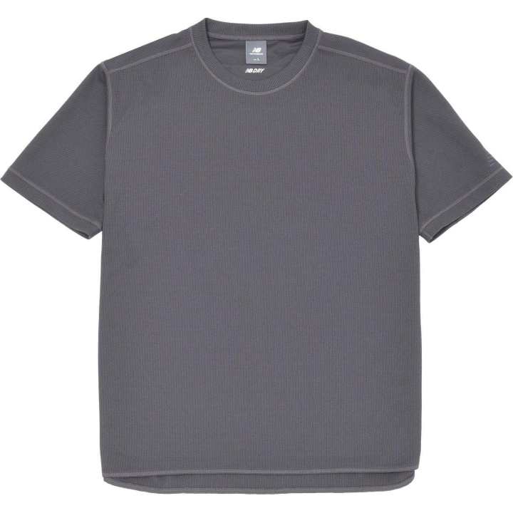 New Balance New Balance Black Out Collection Polywaffle T Shirt Men's Gray