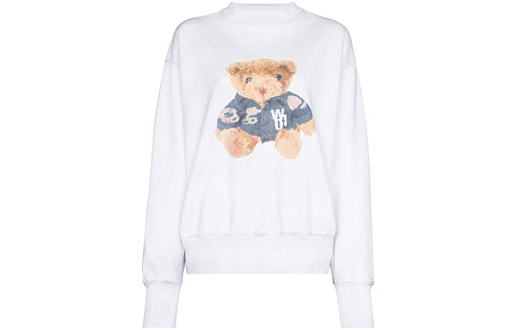 WE11DONE WE11DONE Denim Jacket Teddy-print Sweatshirt