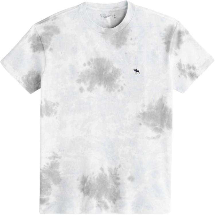 Abercrombie&Fitch T Shirt Men's Light Blue Tie Dye