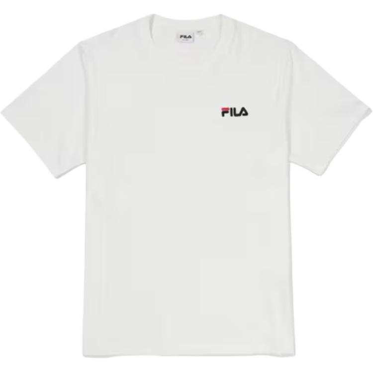 FILA T Shirts Men's White Crew Neck