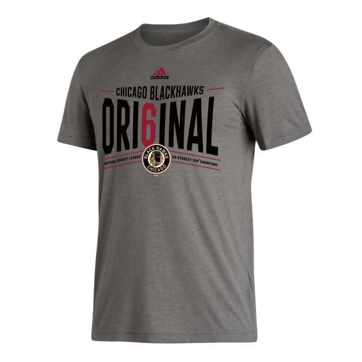 Adidas Adidas BLACKHAWKS BLEND TEE T Shirt Men's Gray