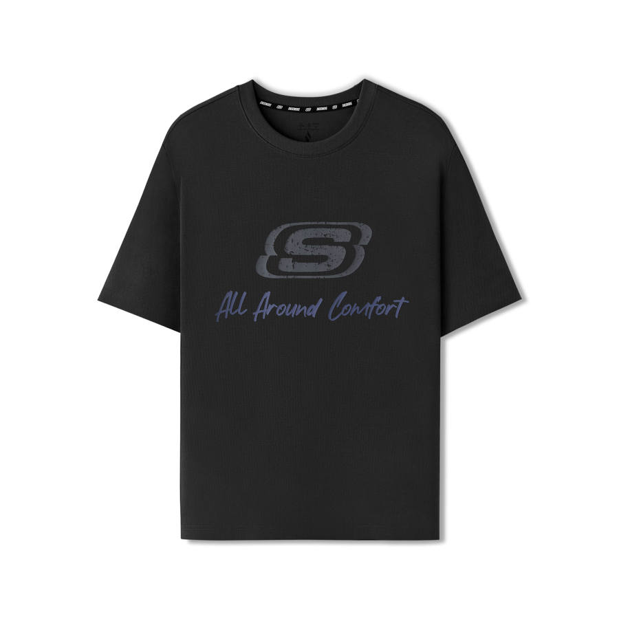 Skechers T Shirt Unisex Carbon Black