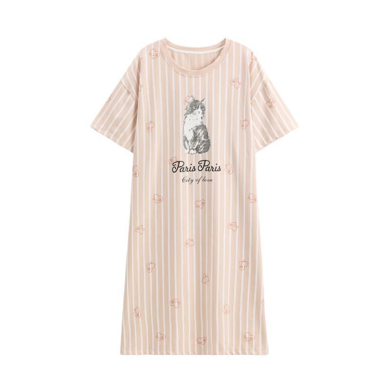 FENTENG Nightgown Women's Shrimp Pink