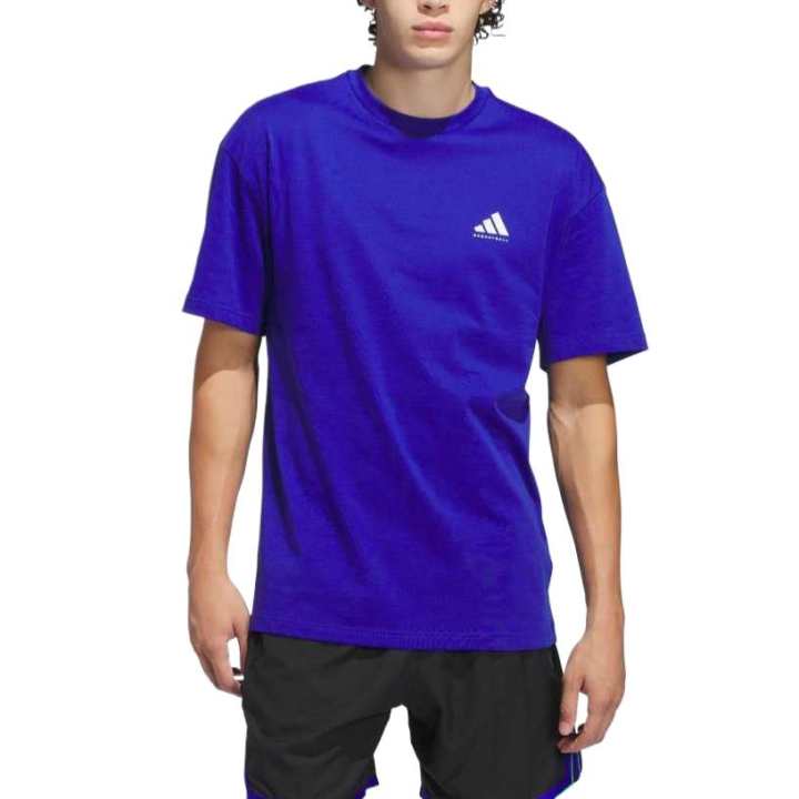 Adidas Adidas T Shirt Men's Half Neon Blue/Pink White