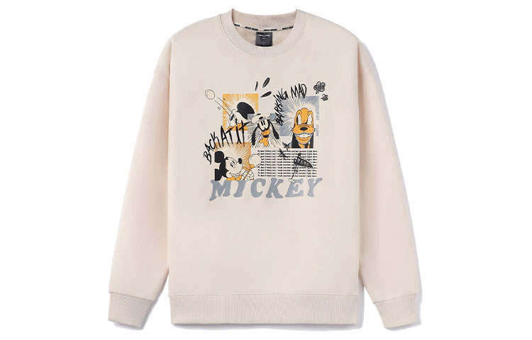 Li-Ning Li Ning X Disney Sweatshirts Unisex Pink Crew Neck Moderate Regular