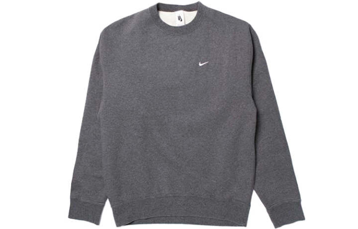 Nike Nike Sweatshirts Men's Gray Crew Neck Moderate Regular