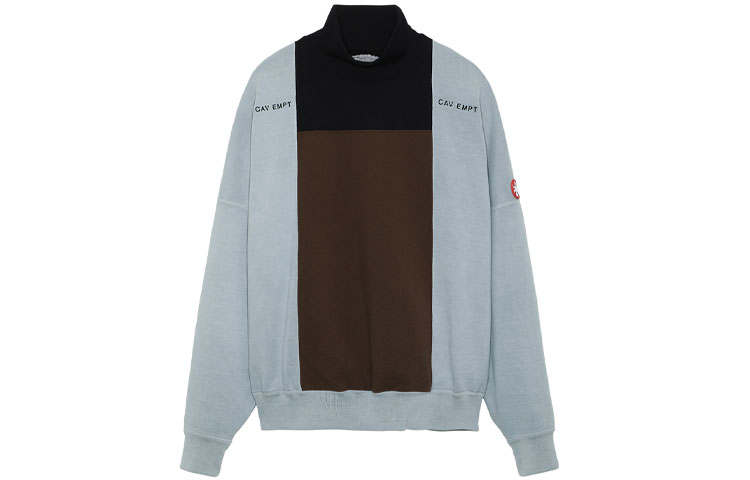 Cav Empt Cav Empt Sweatshirts Men's Blue Turtleneck Moderate Regular