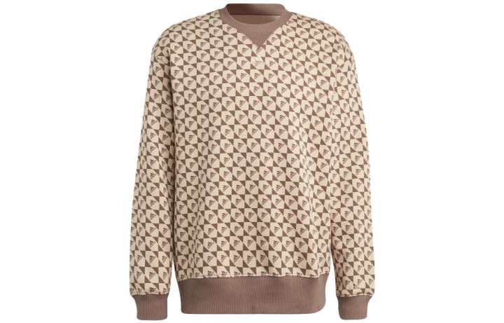 Adidas Adidas Sweatshirts Men's Beige Crew Neck Moderate Regular