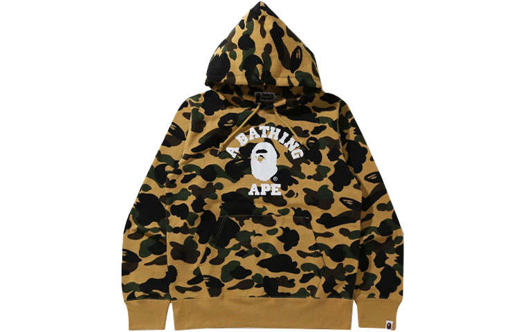 A BATHING APE Bape 1st Camo College Pullover Hoodie