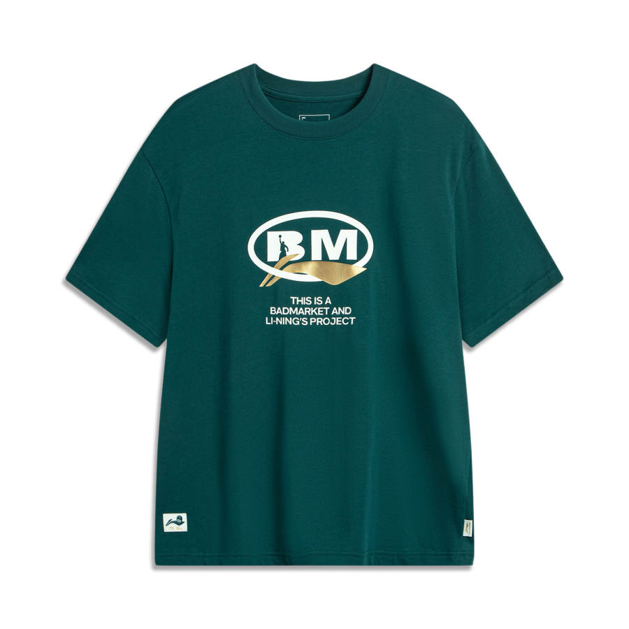 Li-Ning Li Ning x BADMARKET Sports Life Collection T Shirt Men's Reef Green