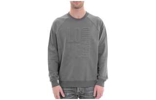 LOVE MOSCHINO Solid Color Sweatshirt Men's Gray