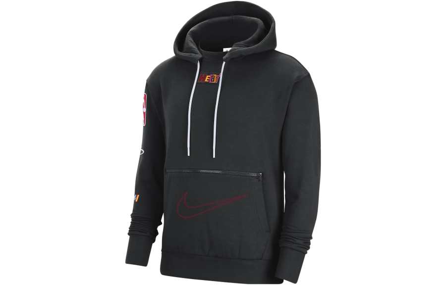 Nike Nike Nba Miami Heat Courtside City Edition Fleece Loose Fit Hoodie