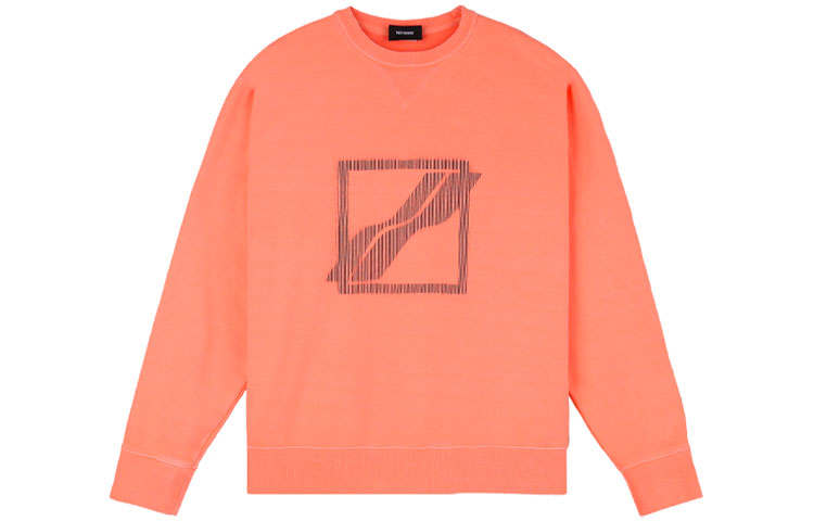 WE11DONE WE11DONE Sweatshirts Unisex Orange Crew Neck Moderate Regular