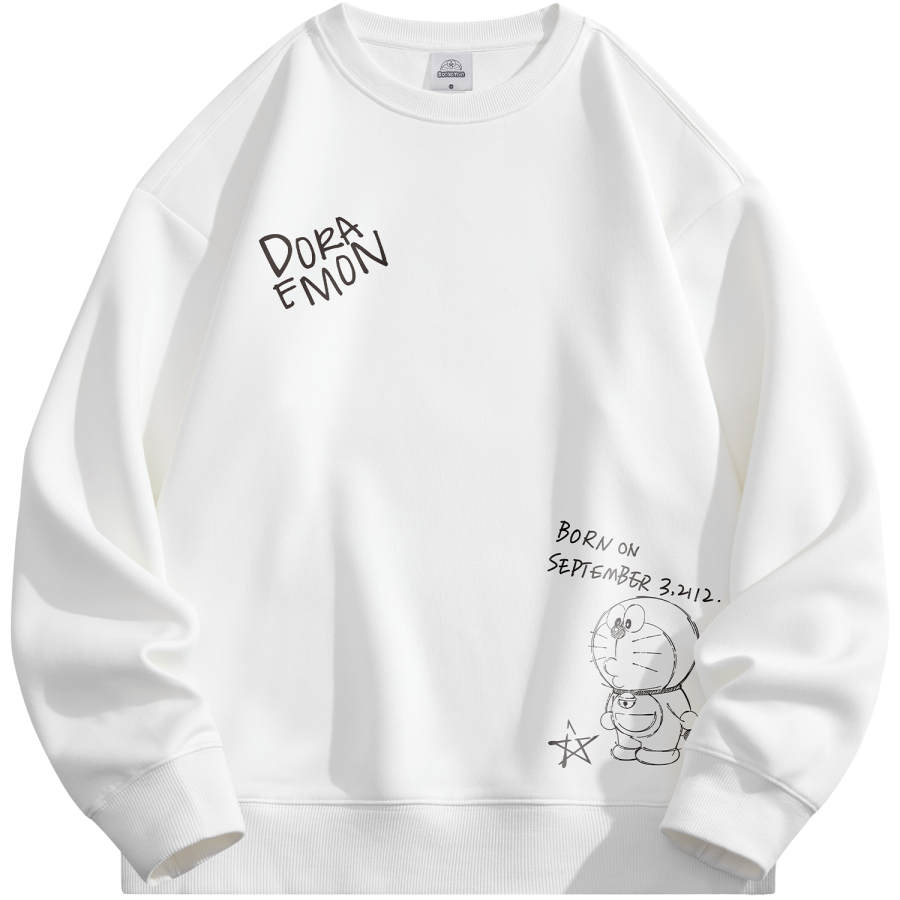 Doraemon Doraemon Sweatshirts Unisex Crew Neck Moderate Plus Size