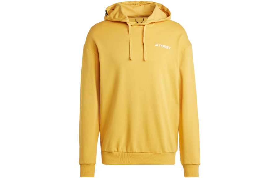 Adidas Adidas Sweatshirts Men's Yellow Hooded Moderate Regular