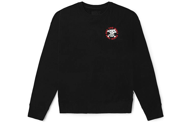 Vans Vans Sweatshirts Unisex Black Crew Neck Moderate Regular