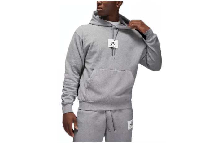 Jordan Jordan Sweatshirts Men's Gray Hooded Moderate Regular