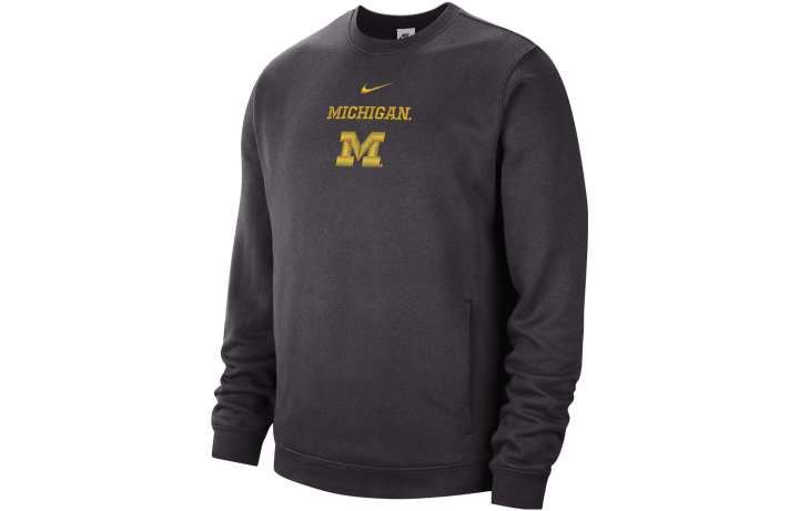 Nike Nike Sweatshirts Men's Black Crew Neck Moderate Regular