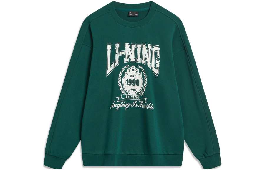 Li-Ning Li Ning Sports Life Collection Sweatshirt Unisex Pine Jasper Green