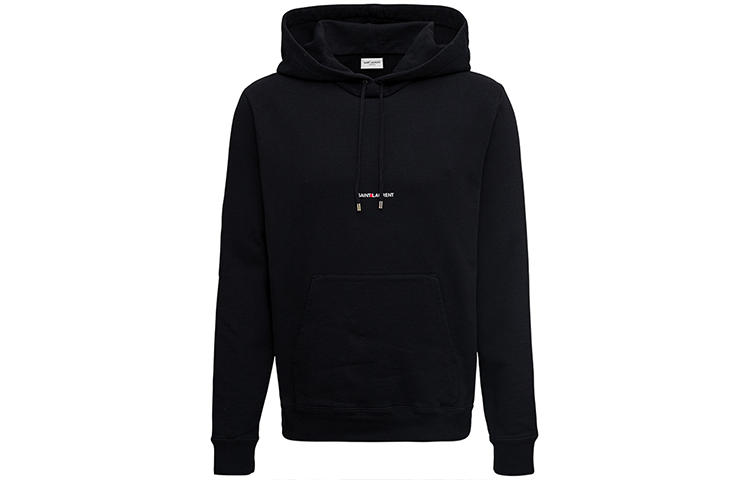 SAINT LAURENT Logo Printed Drawstring Hoodie