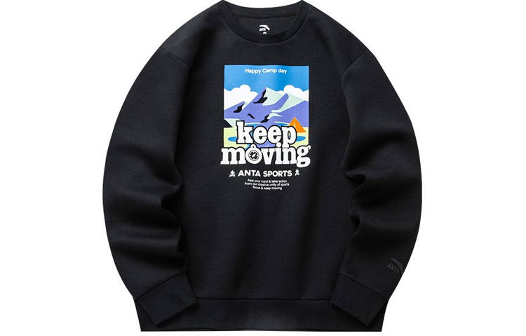 Anta Lifestyle Collection Sports Lifestyle Collection Sweatshirt Men's Black