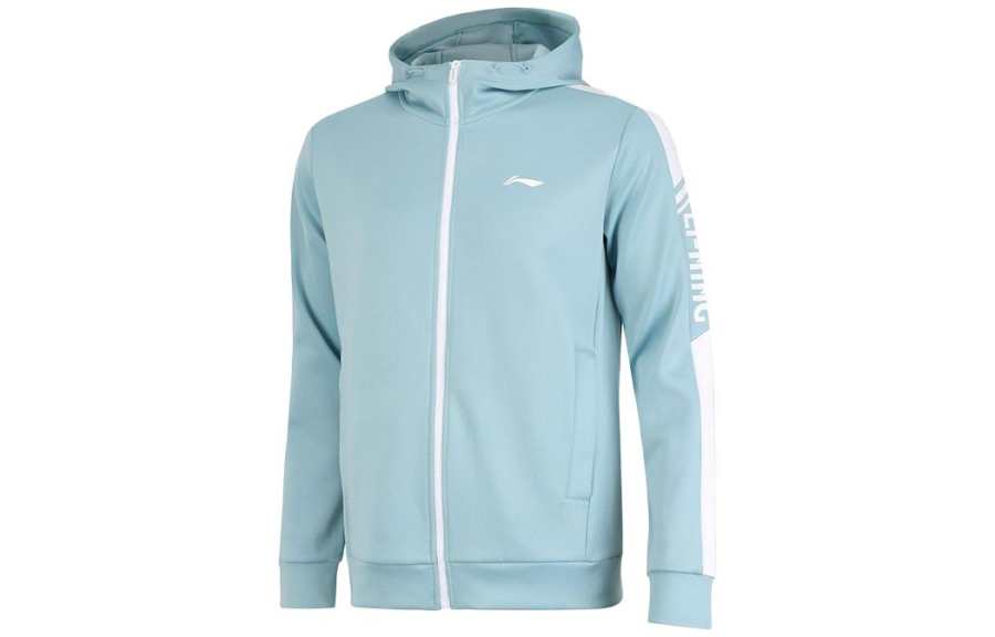Li-Ning Li Ning Training Collection Fitness Collection Sweatshirt Men's Forget Me Not Blue
